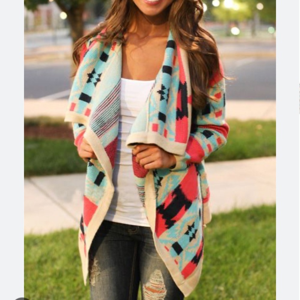 Moon Collection Aztec Cardigan Medium - Picture 5 of 8